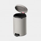 NewIcon atkritumu tvertne ar pedāli, 20 litri - mīksti pelēka 3