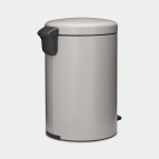 NewIcon atkritumu tvertne ar pedāli, 20 litri - mīksti pelēka 4