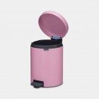 NewIcon atkritumu tvertne ar pedāli 5 litri - ceriņrozā 3