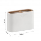 Gedy Ninfea zobu birstes turētājs, Balts matēts 2