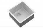 Nova tērauda virtuves izlietne 45x45 cm ar noteci, Stainless steel 2