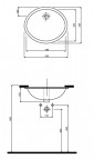 Nova Top раковина 55x46.5 см 2