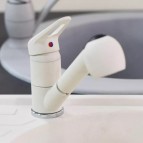 Novara-Plus virtuves maisītājs ar izvelkamu uzgali, Balts 2