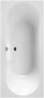 Oberon 2.0 Duo vanna 1700x750 mm, ar kājām un sifonu, balta Quaryl® 4