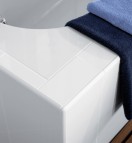 Oberon 2.0 Duo vanna 1800x800 mm, ar kājām un sifonu, balta Quaryl® 8
