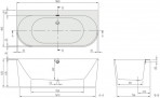 Ванна Oberon 2.0 Duo 180x80 cm белый Quaryl® 6