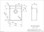 Ohio L 40/40 Tapwing integrētā virtuves izlietne 2