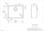 Ohio L 50X40 ARCTIC WHITE кухонная мойка 4