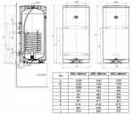 OKC 160 1m2 Dražice kombin.ūdens sildītājs vert.160l(13000240) 2