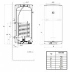 OKC 80 Dražice kombin.ūdens sildītājs vert.80l (13000200) 2
