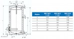 OKCE 160 S/3-6KW elektrisks boil. stacionārs 160 l (13000130) 2