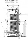 OKCE 300 NTRR/3-6 Kw Elektrisks ātrsildītājs 295 l.(13000350) 2