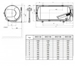 OKCV 125 Dražice комбинир. горизонт. бойлер 125l (13000255) 2
