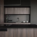 Omnires Albany virtuves maisītājs ar izvelkamu izteku, Brushed steel 2