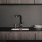 Omnires Albany virtuves maisītājs ar izvelkamu izteku, Brushed steel 3