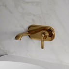 Omnires Armance izlietnes maisītājs no sienas, Polished gold 4
