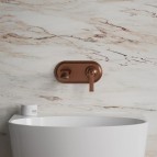 Omnires Armance izlietnes maisītājs no sienas, Brushed antique copper 3