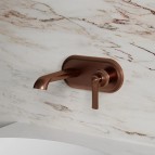 Omnires Armance izlietnes maisītājs no sienas, Brushed antique copper 4