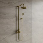 Omnires Armance termostata dušas sistēma, Brushed brass 2