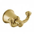 Omnires Art Line dubūltais dvieļu āķis, Brushed brass