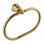 Omnires Art Line dvieļu turētāja riņķis, Polished gold