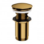 Omnires click-clack izlietnes aizbāznis ar pārplūdi, Polished gold