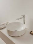 Aqua izlietnes push-open izplūde ar dekoratīvo vāciņu, Hroms 3