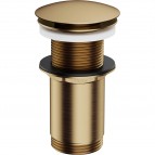 Omnires click-clack izlietnes aizbāznis bez pārplūdes, Brushed bronze