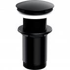 Omnires click-clack izlietnes aizbāznis bez pārplūdes, Semi-matt black