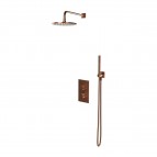Omnires Contour dušas sistēma ar termostatu, Brushed copper