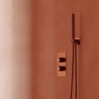 Omnires dušas klausules turētājs, Brushed copper 3