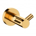 Omnires Modern project dubūltais dvieļu āķis, Brushed gold