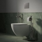 Omnires Modern project tualetes papīra statīvs, Brushed nickel  5