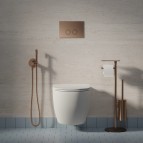 Omnires Modern project tualetes papīra statīvs, Brushed copper 4