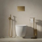 Omnires Modern project tualetes papīra statīvs, Brushed gold 4