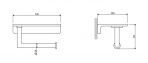 Omnires Modern project tualetes papīra turētājs, Chrome 3