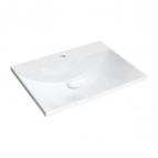 Omnires Naxos M+ iebūvējama izlietne 60x46 cm, Gloss white