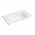 Omnires Naxos M+ iebūvējama izlietne 76x46 cm, Gloss white