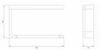 Omnires Lugano tualetes papīra turētājs, Chrome 2