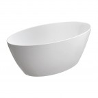 Omnires Siena M+ brīvi stāvoša vanna 161x81 cm, Gloss white