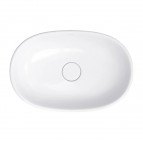 Omnires Classica M+ izlietne uz virsmas 61x40 cm, Gloss white 3