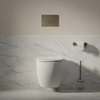 Omnires Ottawa Comfort Rimless tualetes pods ar SC vāku, Balts matēts 5