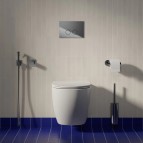 Omnires Ottawa Comfort Rimless tualetes pods ar SC vāku, Balts 5