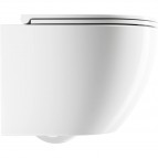 Omnires Ottawa Rimless SILENT POWER™ tualetes pods ar SC vāku, Balts 2