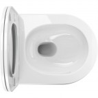 Omnires Ottawa Rimless SILENT POWER™ tualetes pods ar SC vāku, Balts 4