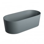 Omnires OVO M+ brīvi stāvoša vanna 160x75 cm, Matt ash grey