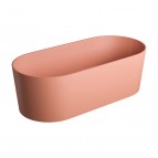 Omnires OVO M+ brīvi stāvoša vanna 160x75 cm, Matt Coral