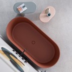 Omnires OVO M+ brīvi stāvoša vanna 160x75 cm, Matt Terracotta  5
