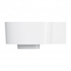 Omnires Ovo M+ izlietne 33x34 cm, labā puse, Gloss white 2