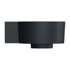 Omnires Ovo M+ izlietne 33x34 cm, kreisā puse, Matt black lava 3